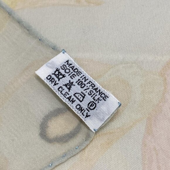 Auth HERMES Carre 90 - Light gray Khaki Multi Scarf - Picture 4 of 6